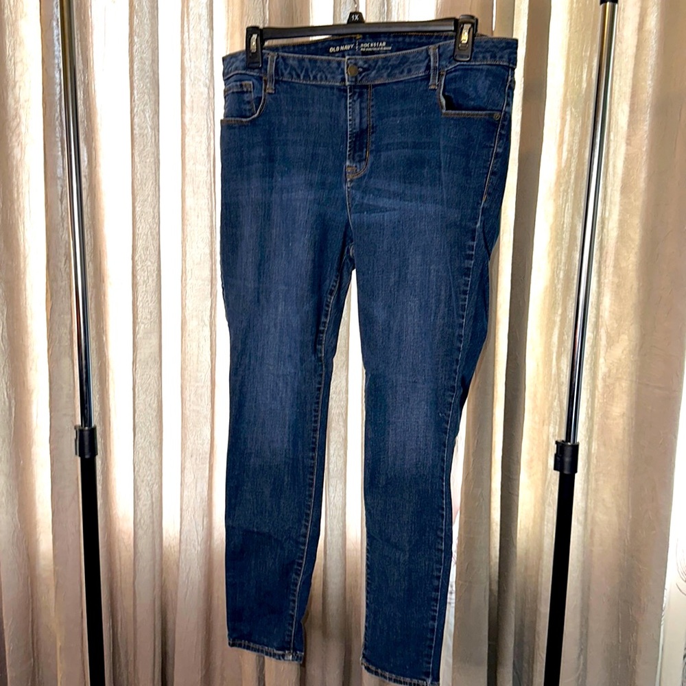 Old Navy Rockstar woman’s jeans, size 18